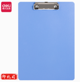 得力PE104灰蓝单板夹(蓝)(个)