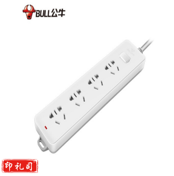 公牛(BULL)GN-410插座 4位总控1.8米