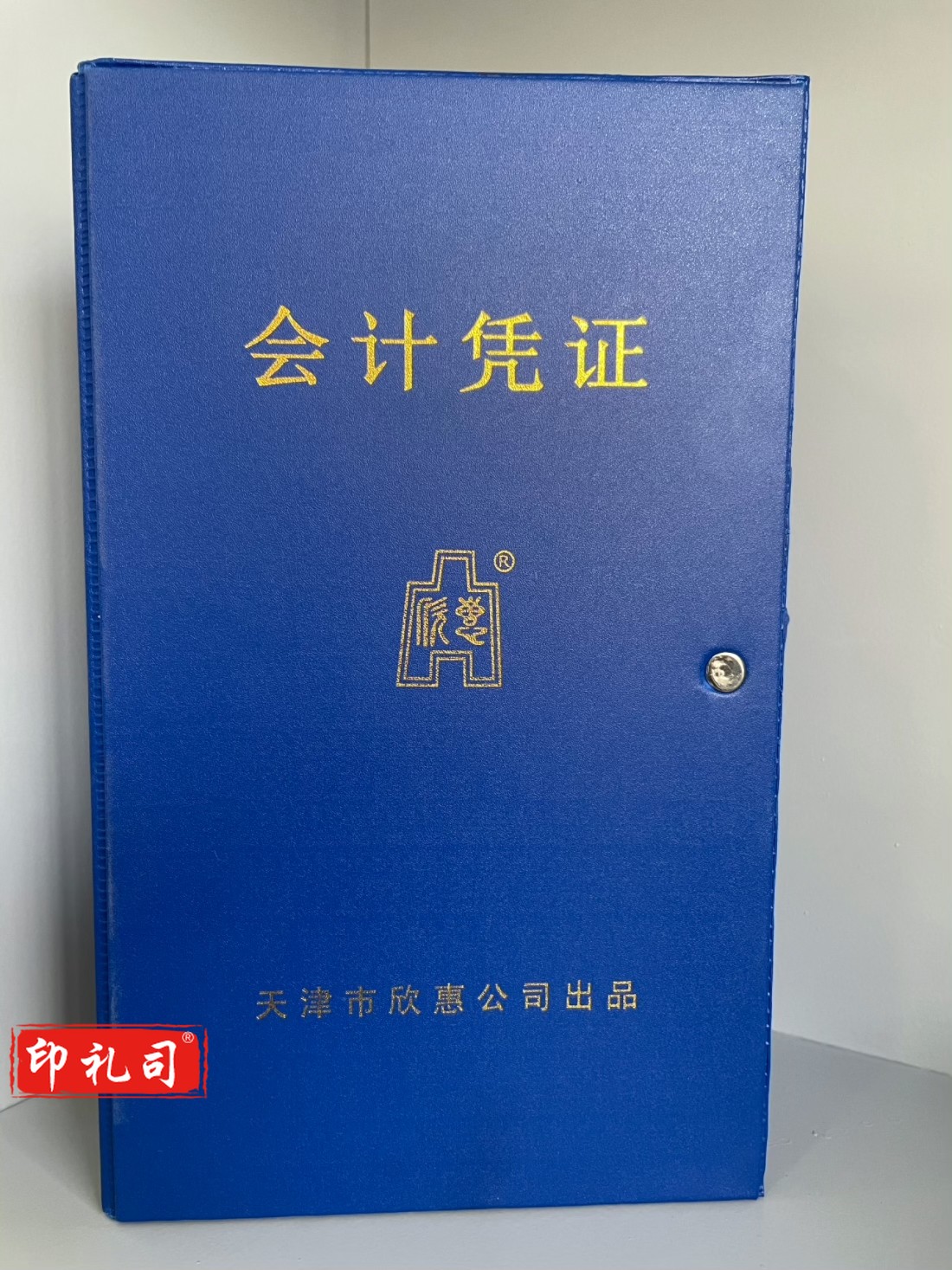 中号塑料会计凭证盒蓝色文件盒票据盒10个/包250*150*100mm