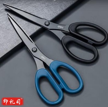 得力77794防锈剪刀210mm(黑蓝随机) 单位：把