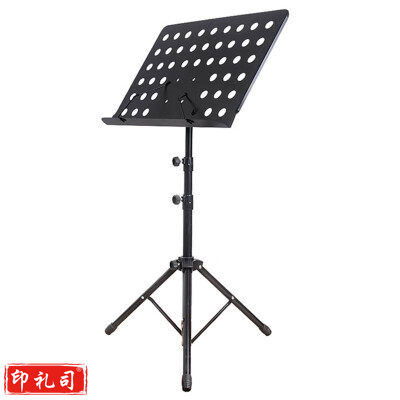 谱架便携式可折叠1.7米 加高款黑色+夹