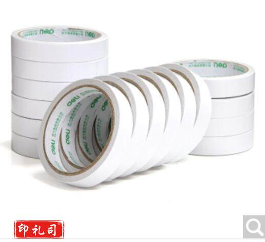 得力 30402 高粘性棉纸双面胶 (18mm*10y) 单卷