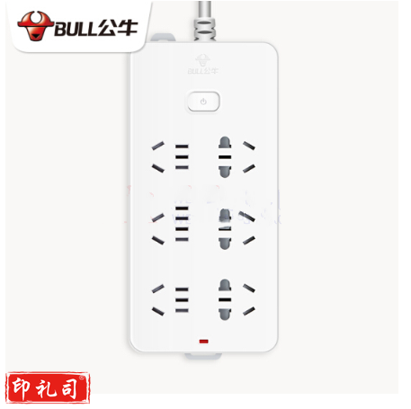 公牛GN-216 5米线 5孔6位 接线板插排插座