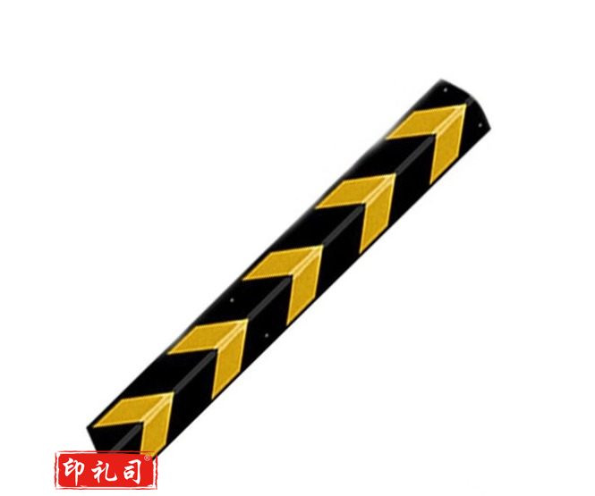条反光墙角地下车库防撞警示条保护交通圆柱包边条防撞条 橡胶60直护角（厚）