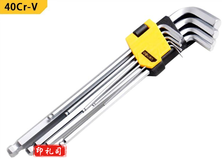 得力3088-98内六角扳手套装内六角螺丝刀球头内六方扳手加长6角