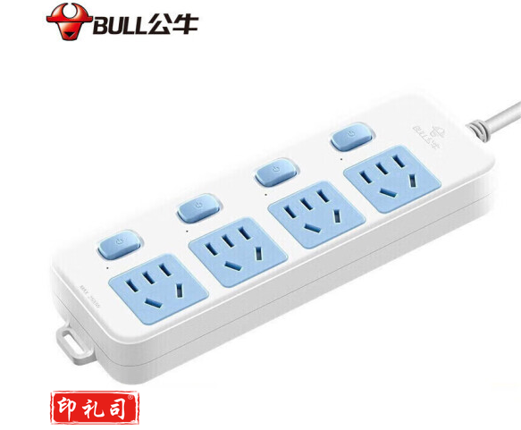 公牛（BULL）新国标插座/拖线板 4位分控全长1.8米 GN-315