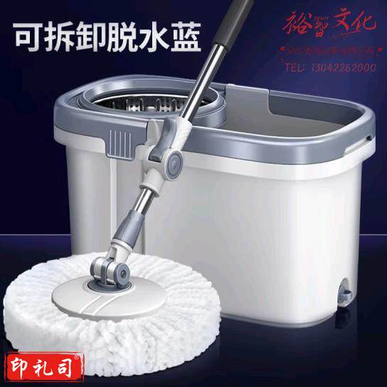 灰色 免洗手旋转拖把套装 (含两个拖把头)(单位 套) LSXD069