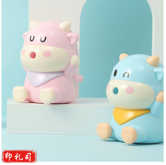 晨光（M&G） 晨光文具 哞哞牛手摇削笔器卡通造型卷笔刀儿童小学生可爱轻松好用削铅笔APS906G3 1个【混色】