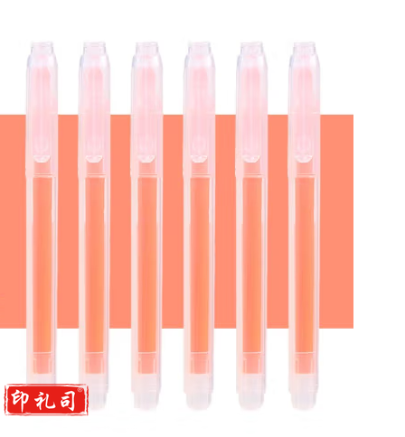 晨光 本味荧光笔记号笔粗划重点彩色银光的笔拔帽标记笔糖果色笔橘黄色大容量荧光笔 单支装 AHM24306（橘黄）