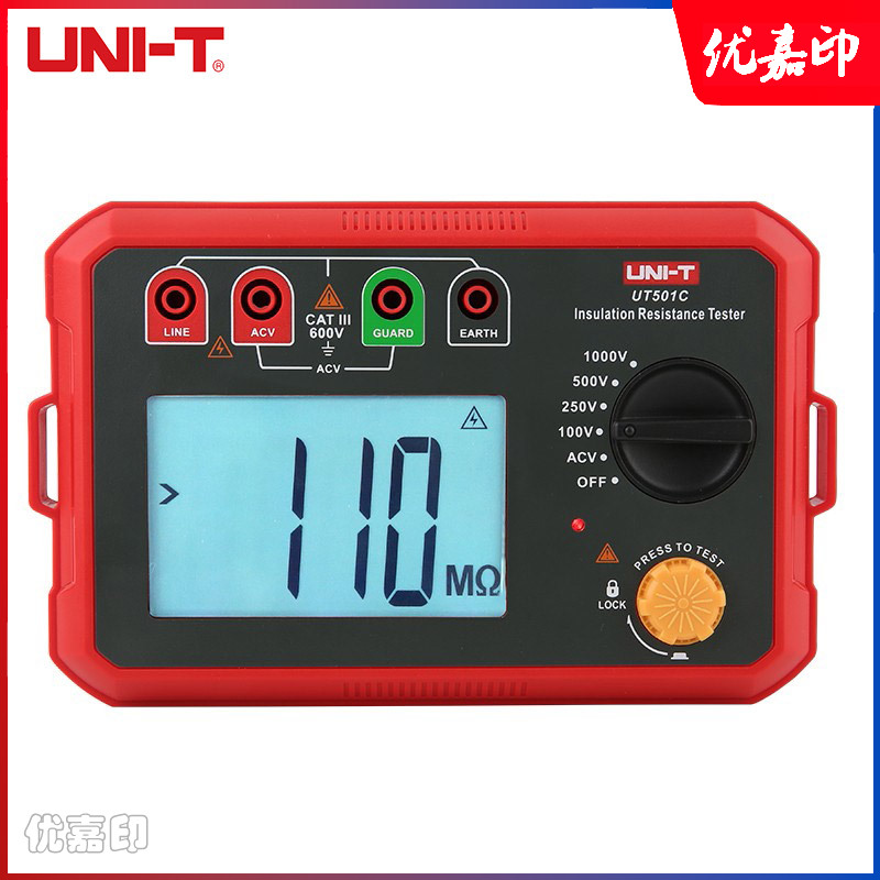 优利德（UNI-T）UT501C 数字绝缘电阻测试仪表 兆欧表 电工摇表 UT501C SKU：YY20006