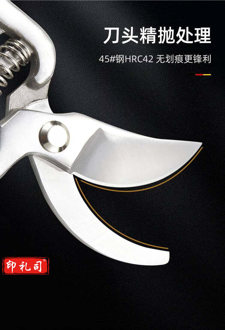 修枝剪刀果树花剪园艺树枝园林工具双档棘轮剪 【新品】1800：8寸家用园艺剪