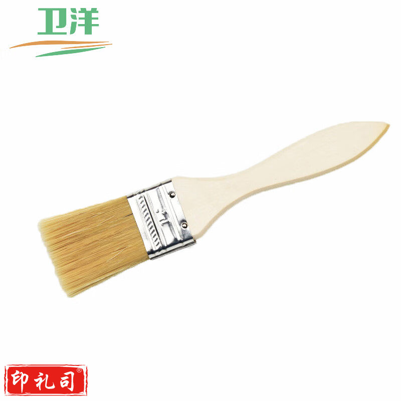 卫洋 油漆刷 木柄刷子加厚桌面刷 毛扫木柄烧烤刷 船用刷子 