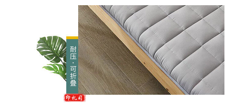 雅鹿·自由自在 床垫1.0米床上下铺寝室垫被100x190cm 灰色