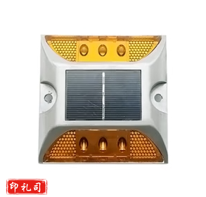 太阳能道钉灯高速公路铸铝地面地埋灯爆闪灯反光led警示灯 黄色