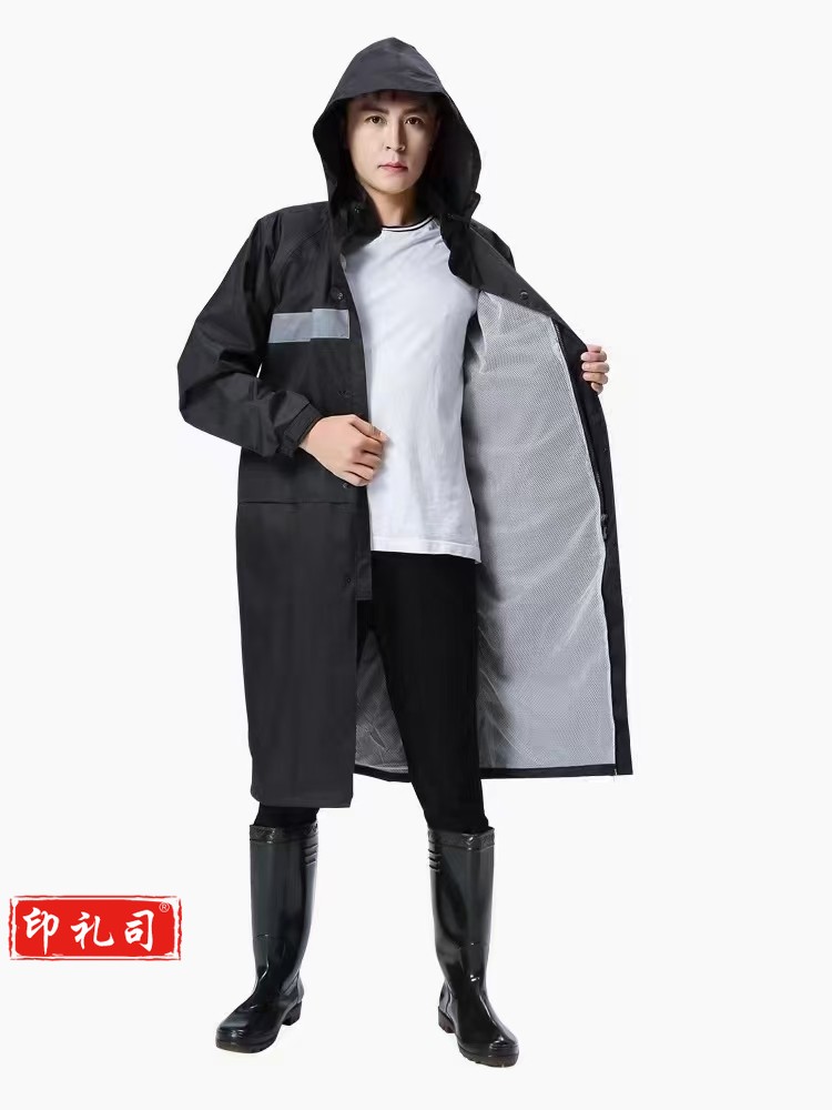 成人 防暴雨 外卖骑手工地连体反光雨衣户外雨披