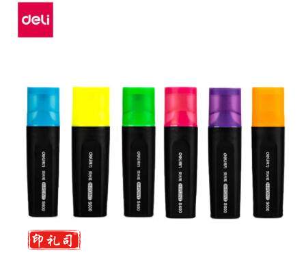得力S600荧光笔六色(混)(支) 颜色请备注