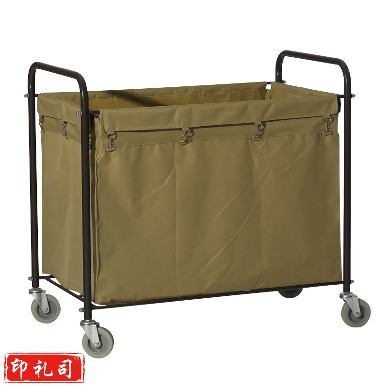白云清洁 AF08156 布草车酒店宾馆布袋客房服务车工作车洗衣房推车 方形布草车