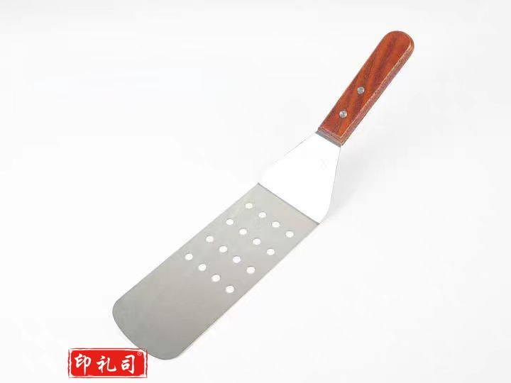 烙饼铲子不锈钢煎铲铁板料理铲多用冲孔漏油铲