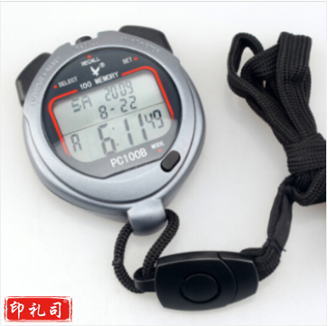 天福 秒表计时器 田径比赛游泳训练裁判记忆秒表三排100道 PC100B