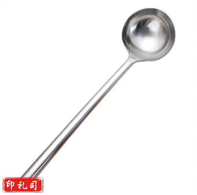  不锈钢炒勺 手勺 汤勺 分菜勺 加厚防烫厨师炒菜勺 六两