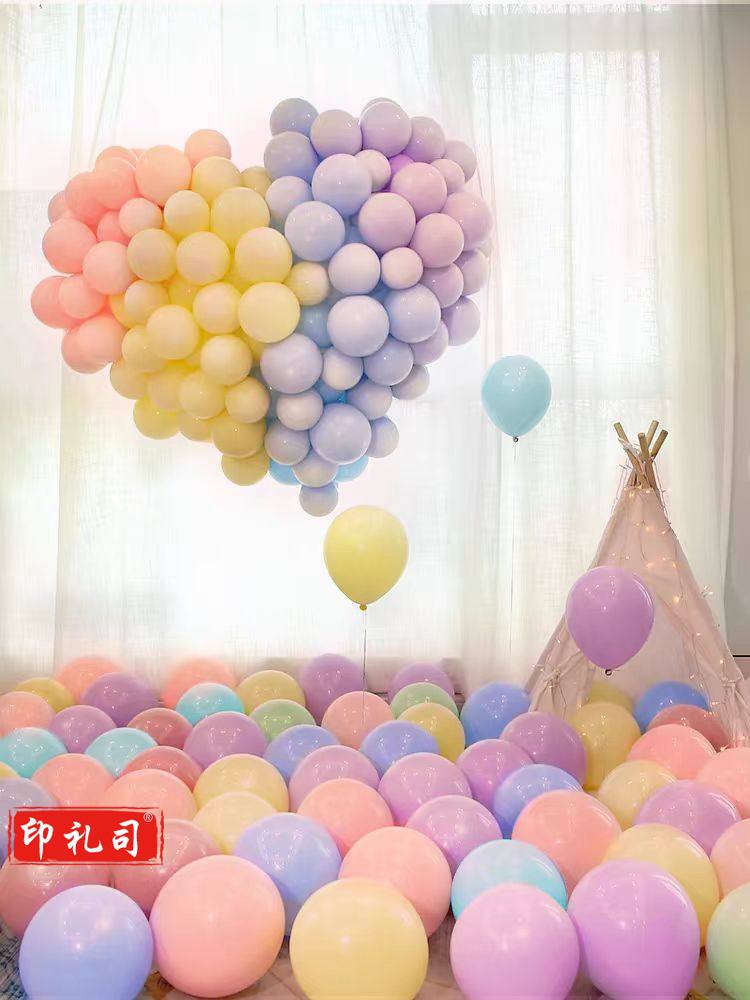  气球马卡龙加厚气球100个/包(混色装)