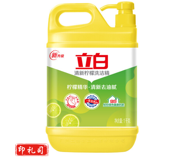 立白柠檬洗洁精1kg/瓶 (清新柠檬)果蔬清洗餐洗净 洗洁精