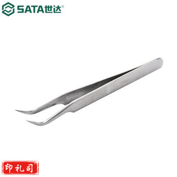 世达(SATA)03106镊子 弯头镊子125MM