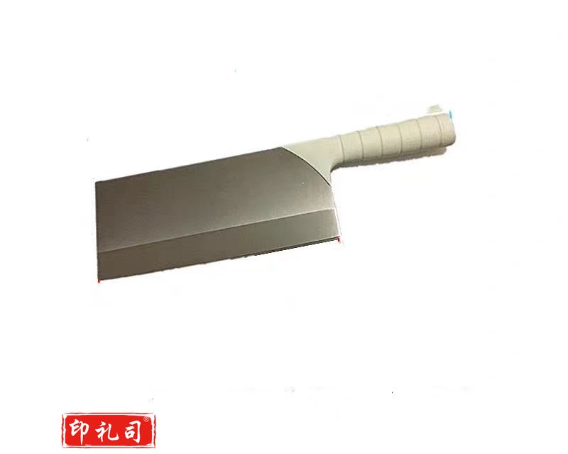 不锈钢分色菜刀厨师刀学校厨房颜色分类刀彩色柄菜刀 白色柄