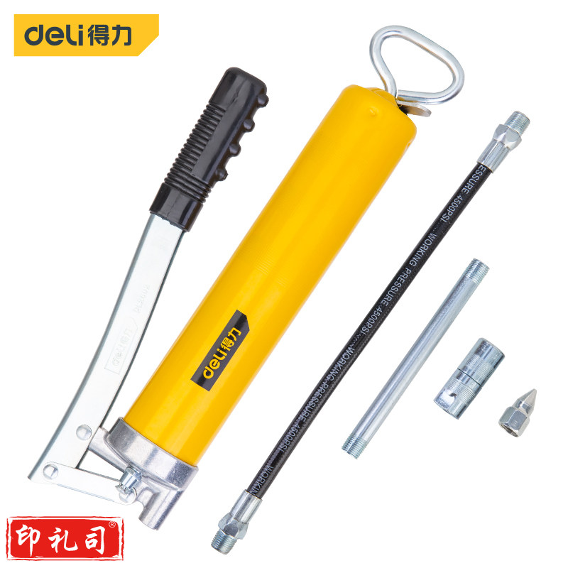 得力DL2602 400CC高压手动省力黄油枪牛油枪高压注油器4500psi