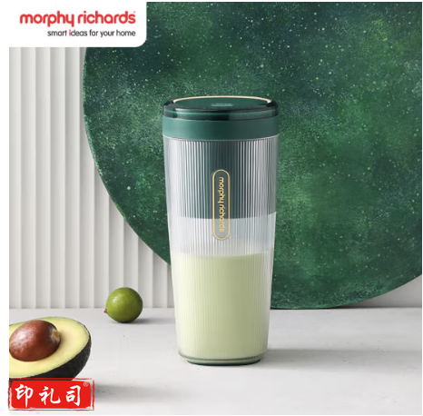 摩飞电器(Morphyrichards)榨汁机 便携式榨汁杯 网红无线充电果汁机 料理机迷你随行杯 MR9800 翡冷绿