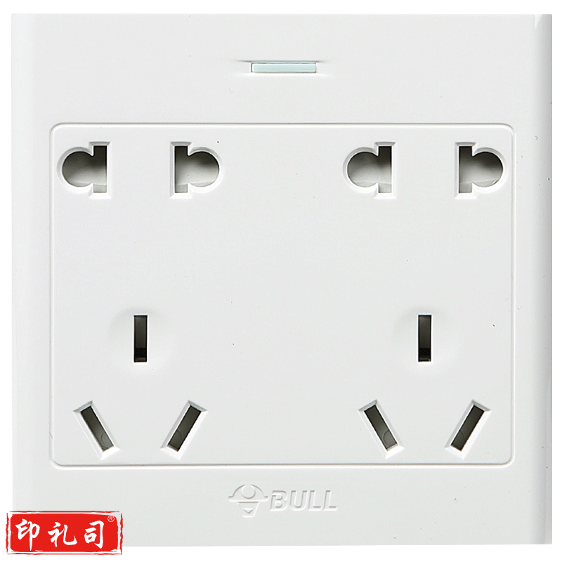 公牛(BULL) 明装开关插座 G09系列 十孔电源墙壁开关面板 86型插座面板 G09Z423