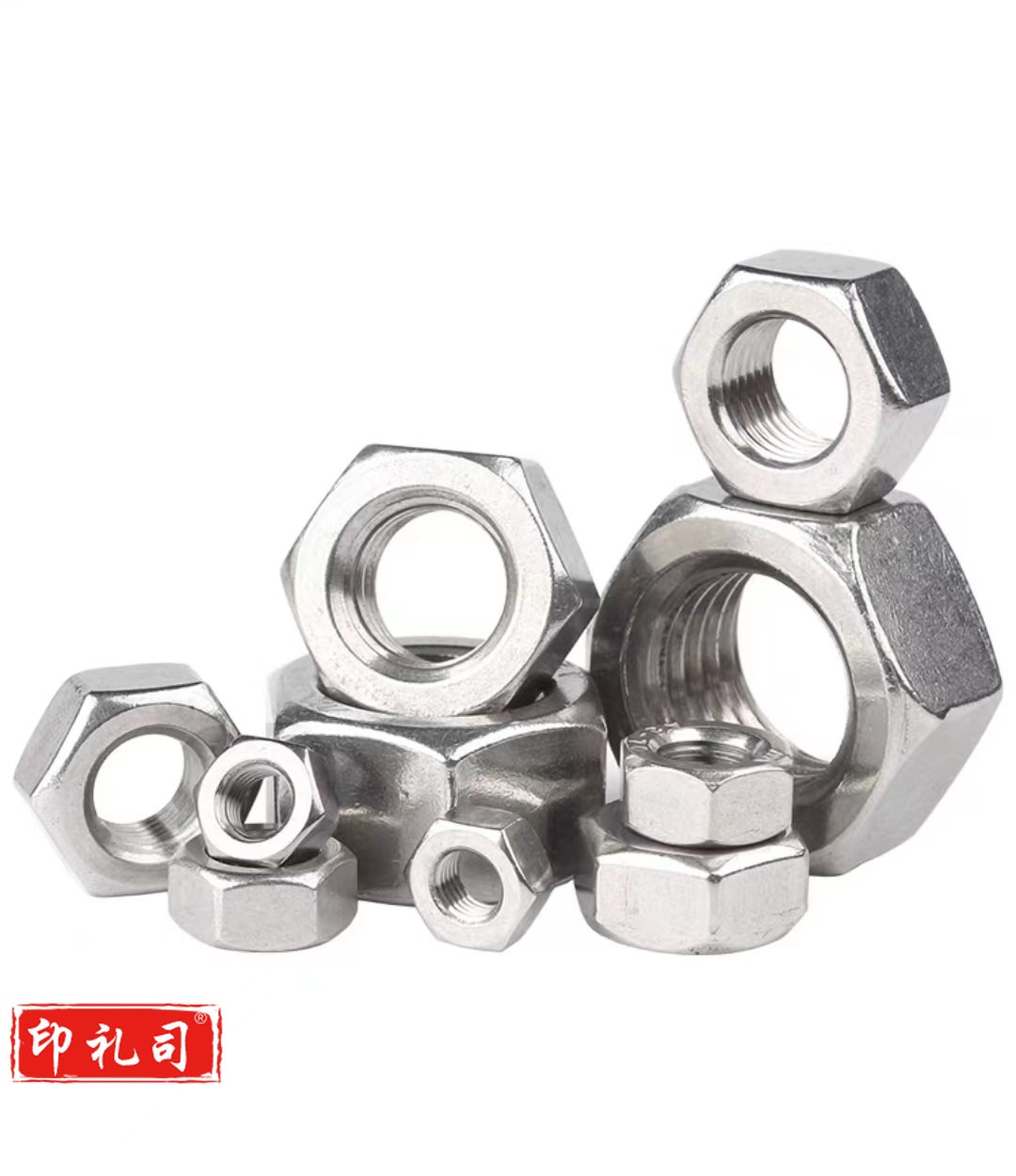  M12 304六角螺母 螺帽 内径12mm (50个起售)