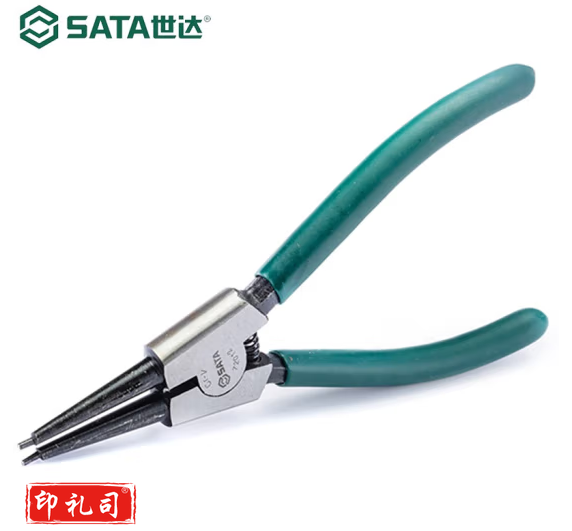 世达(SATA)7寸德式轴用直口卡簧钳子弹簧钳子 72012