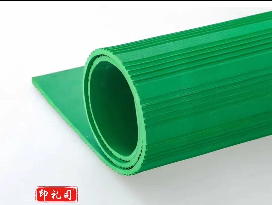  6KV高压绝缘地垫高压配电房安全绝缘地毯垫(1×5m 厚3mm)绿色横纹