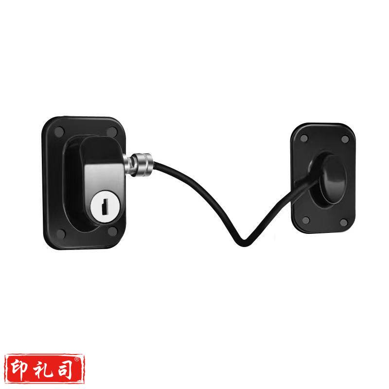 免打孔防盗抽屉锁柜子锁推拉门锁儿童钥匙锁锁扣