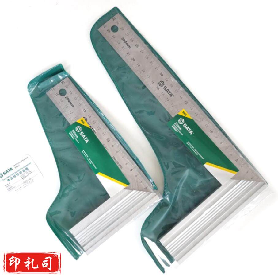 世达 铝柄钢角尺 90度拐尺 300MM 91412