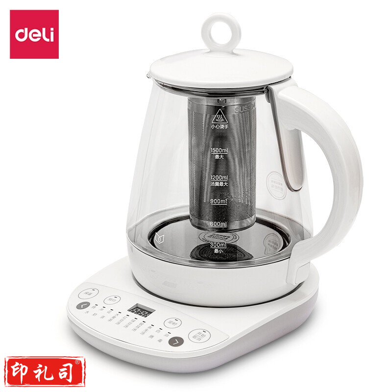 得力85614养生壶(1.5L)(白色)(台)