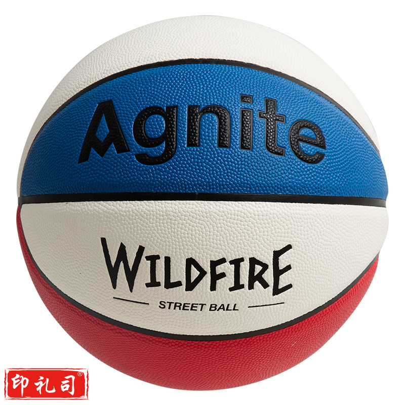 安格耐特F1113花式PU篮球(红+蓝+白)