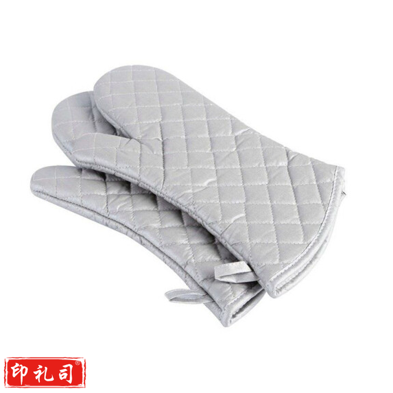  烤箱手套  厨房耐热耐高温隔热手套 银色