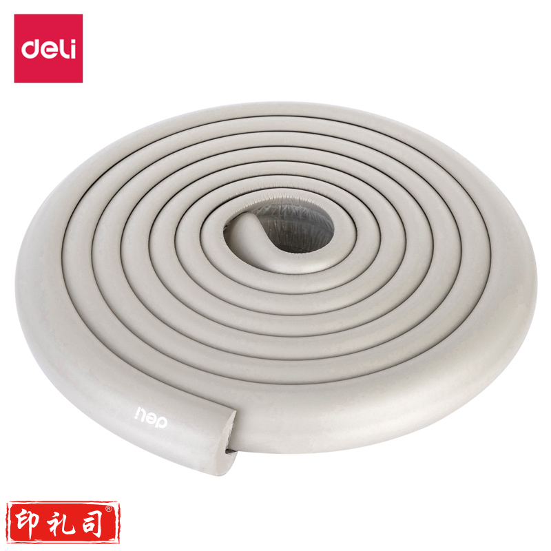 得力30552防撞条L型(自贴)35mm*4m*12mm(灰色)(1卷/袋)