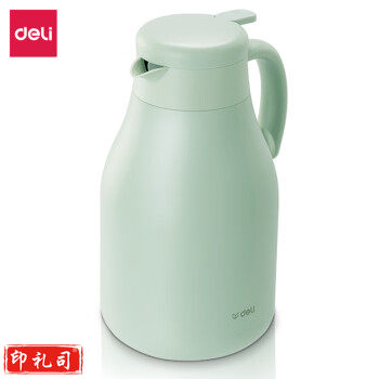 得力LL101-G保温壶(绿)1.8l不锈钢真空保温(绿)(1个/彩盒)