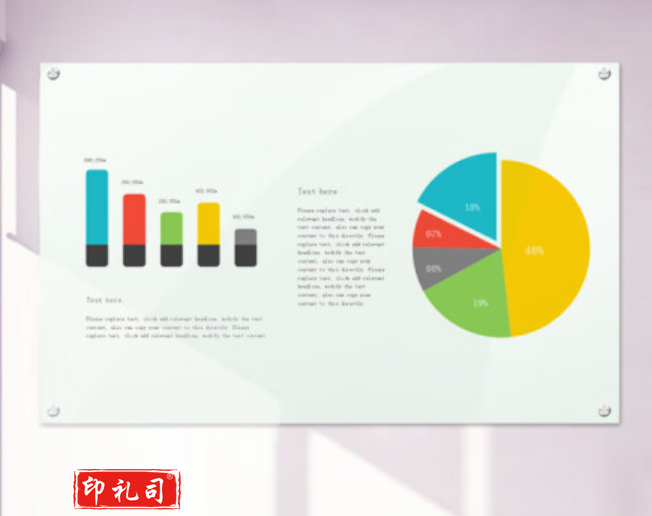 磁性玻璃白板1.2*2m