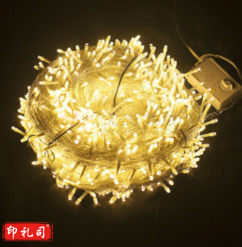 LED小彩灯 暖色 插电款-20米 200灯闪灯串灯满天星户外七彩变色霓虹灯