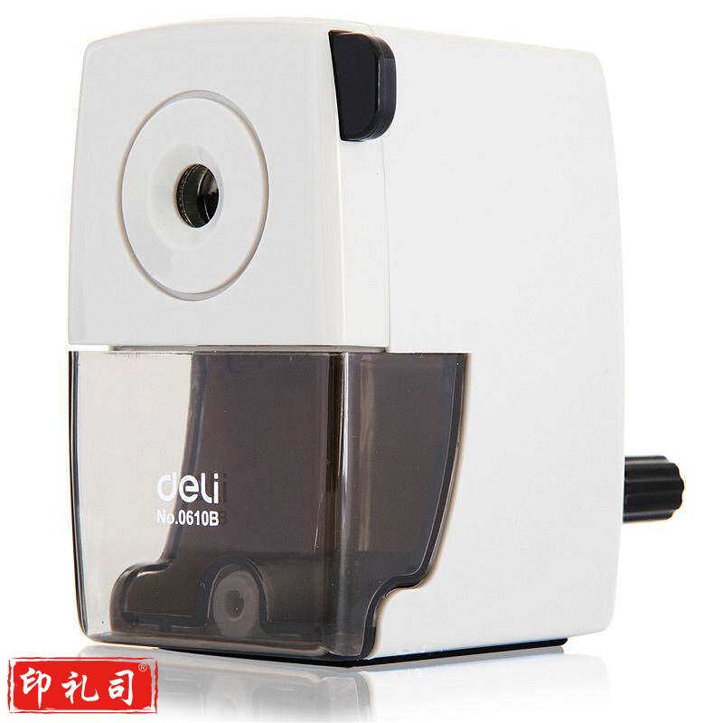 得力 0610B 办公手摇削笔器 黑色