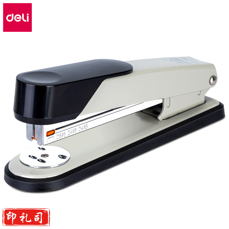 得力 0417 订书机 适配12#钉 白色