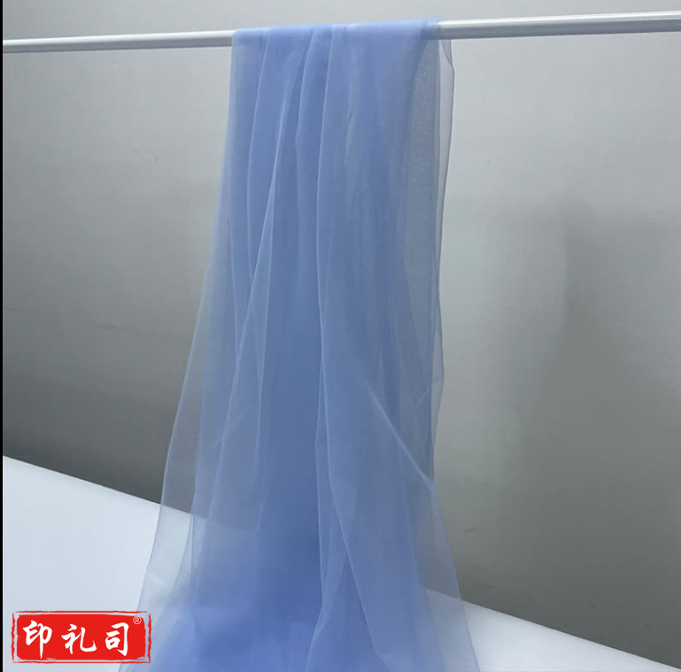 蓝色调海洋主题幼儿园活动布置柔软纱幔手工diy纱布料蔚蓝色长度3米宽度1.6米