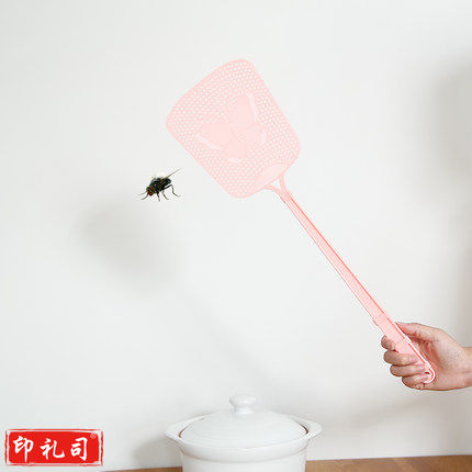 家用塑料 苍蝇拍 手动打蚊子灭蚊拍（颜色，花纹随机）