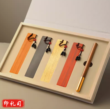 时光里木质书签古典中国风高档精致礼盒 时光里-酸枝笔五件套礼盒 虚位以待五件套礼盒