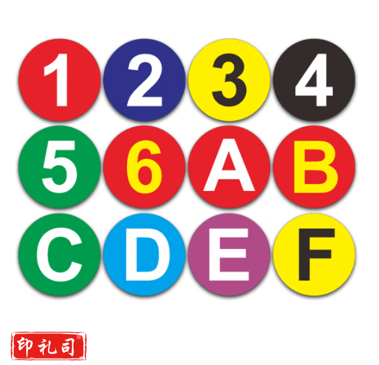  数字号码牌 10x10cm (定制款)