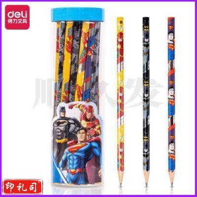 得力HC103-HB_DC正义联盟桶装HB铅笔(混)(25支/桶)（单位：桶）